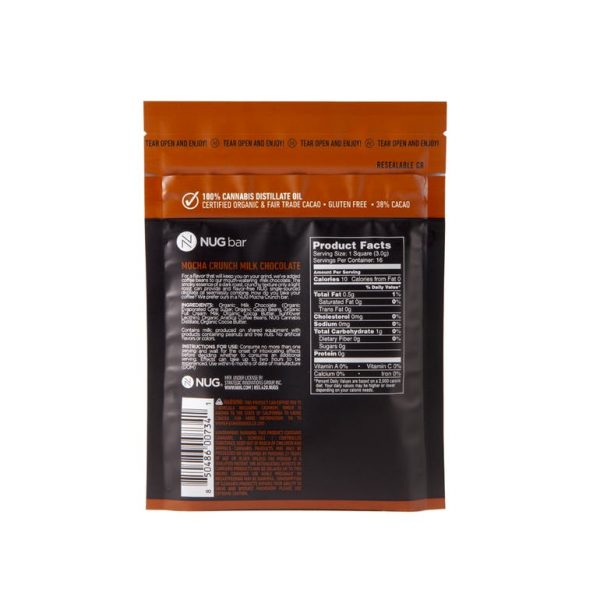 NUG Chocolate Bar - Mocha Crunch 100MG
