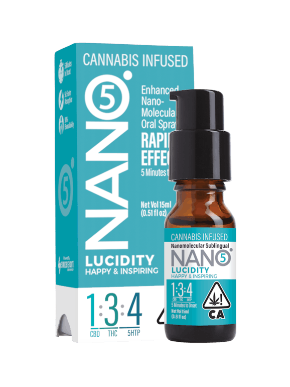 NANO5 Lucidity 1:3:4 CBD/THC/5HTP 15ml Sublingual