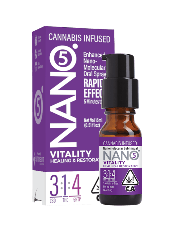 NANO5 Vitality 3:1:4 CBD/THC/5HTP 15ml Sublingual