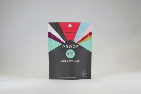 Proof 20:1 CBD/THC Capsules 5-pack