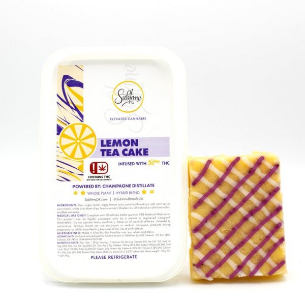 Sublime Lemon Tea Cake (50mg THC)