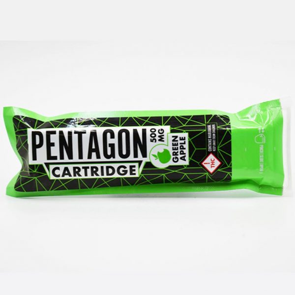 Pentagon Vape Cartridge - Green Apple 500mg