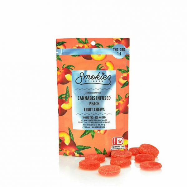 Peach THC:CBD 1:1 , 100mg THC / 100 mg CBD - OK