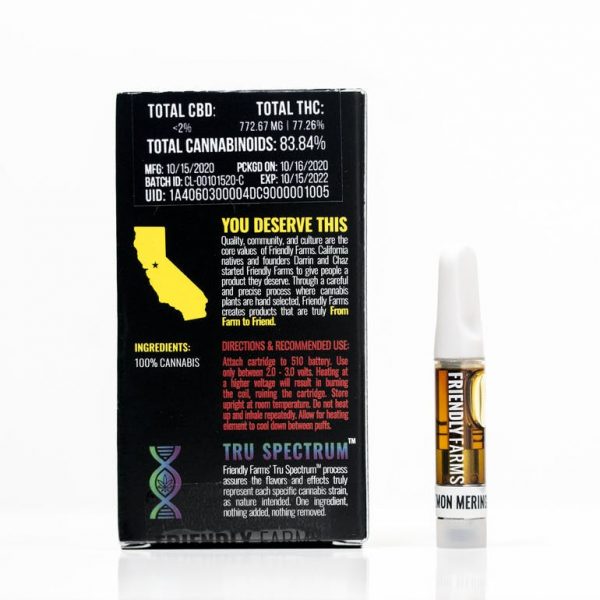 FF - Lemon Meringue 1g Cured Resin Cartridge