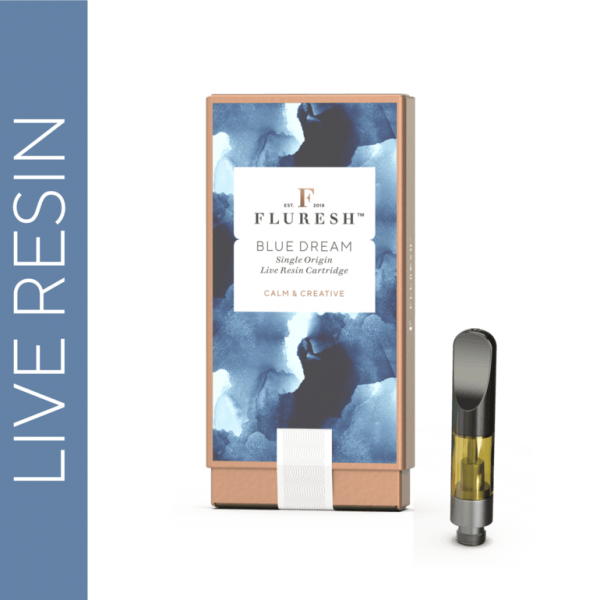 Fluresh .5g Live Resin Vape Cart: Blue Dream