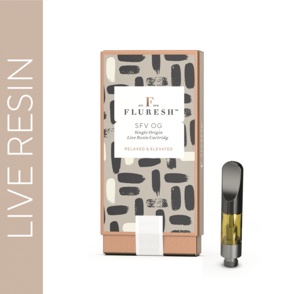 Fluresh .5g Live Resin Vape Cart: SFV OG