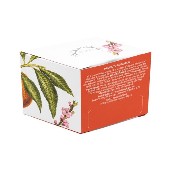 Peach Indica Enhanced White Chocolates 50mg
