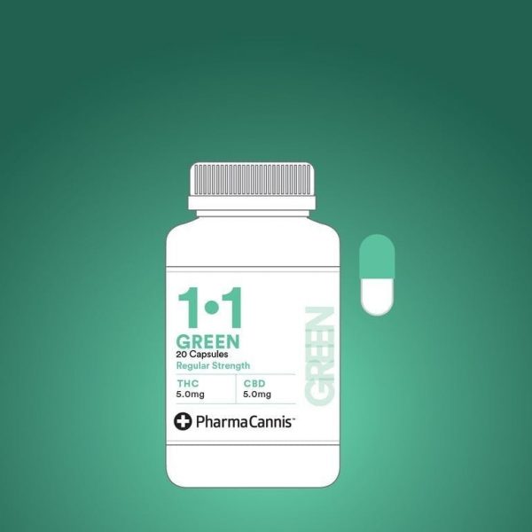 Green Regular Strength Capsule 1:1 20/CT