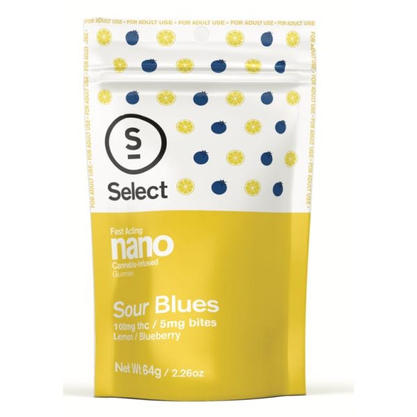 Select Nano Gummies 20mg 4pk - Sour Blues