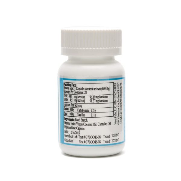 CBD Capsules 5mg THC/5mg CBD